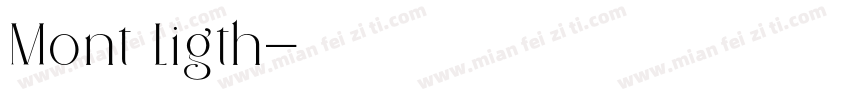Mont Ligth字体转换